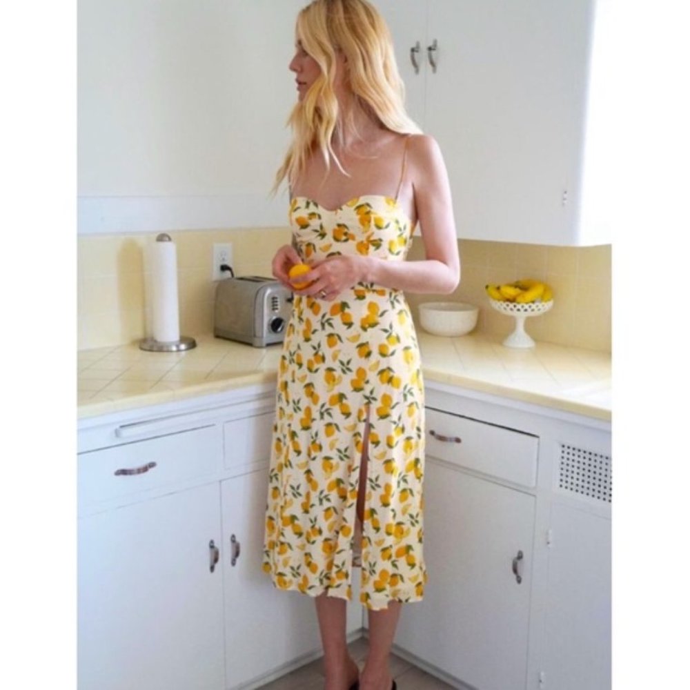 NWT Reformation Juliette Dress Lemonade